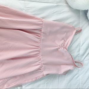 Pink babydoll dress